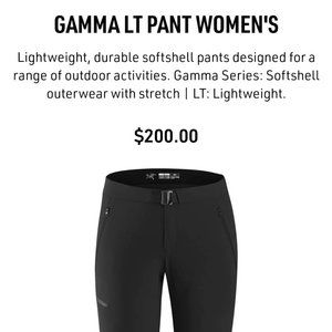 Arc'teryx Womens Gamma LT Pants